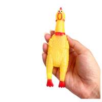 Wholesale Shrilling chicken funny yellow plastic chicken toy