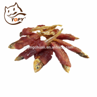 Export oem pet food chicken wrapped fish duck wrapped with fish