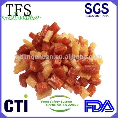 2017 new product cat food dried crystal effect chicken and duck sausage pieces pet snacks